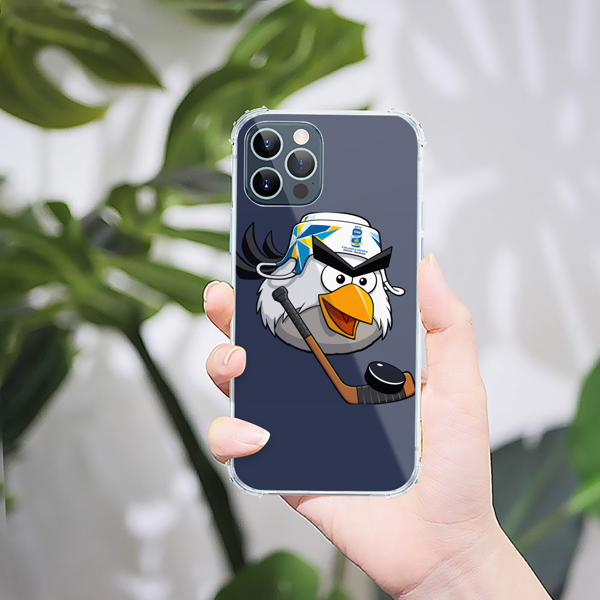 （画像用） Angry Birds アングリーバード 【iPhone 12シリーズ対応】透明スマホケース（クリアソフトケース）